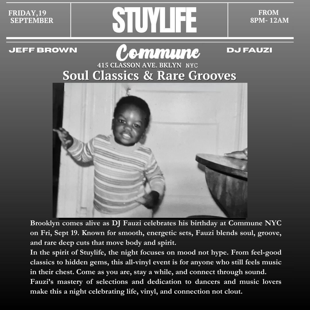 STUYLIFE: DJ Fauzi celebrates his birthday 🎉 with an all vinyl night.